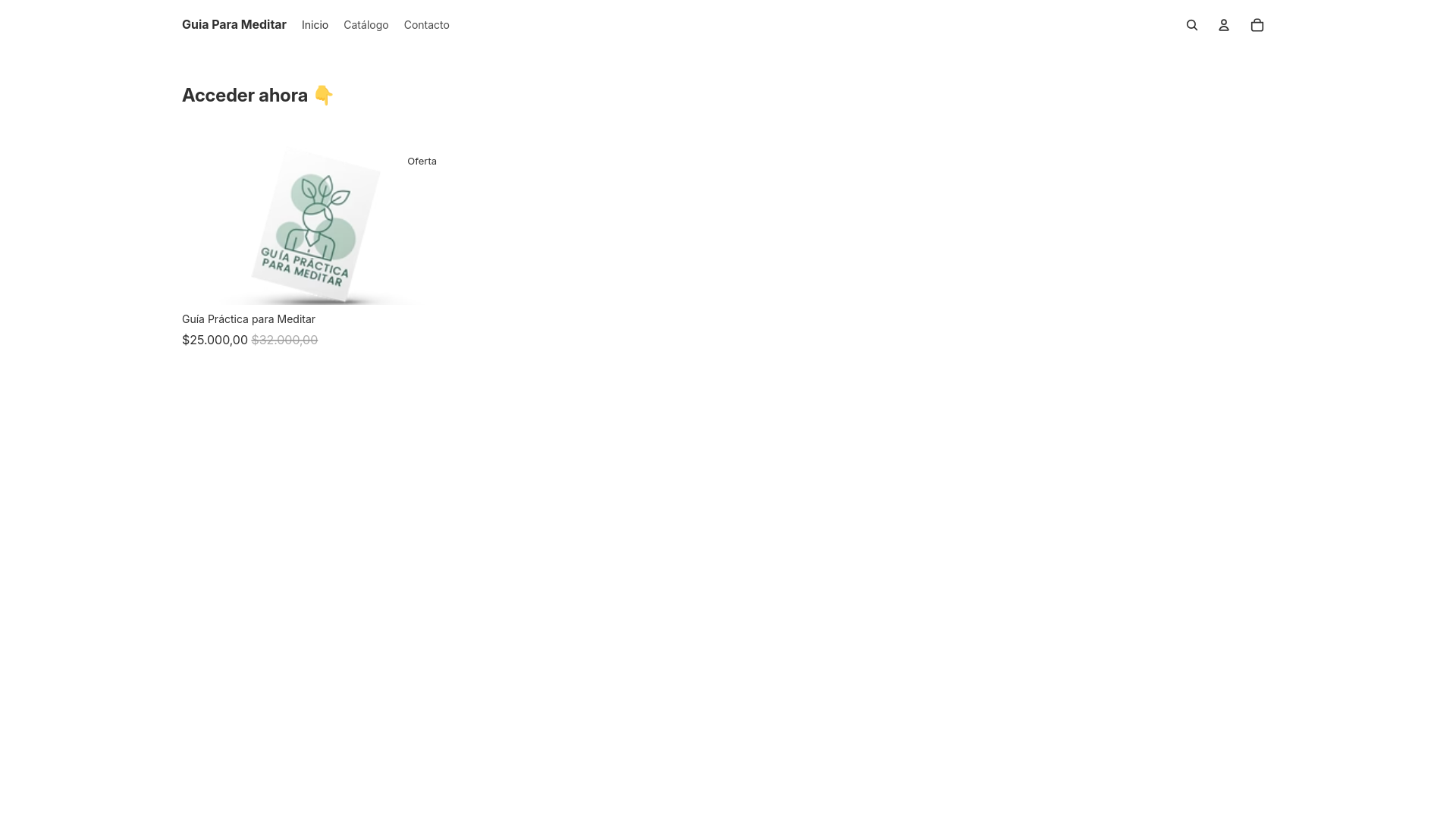 website screenshot of https://guiaparameditar.com/