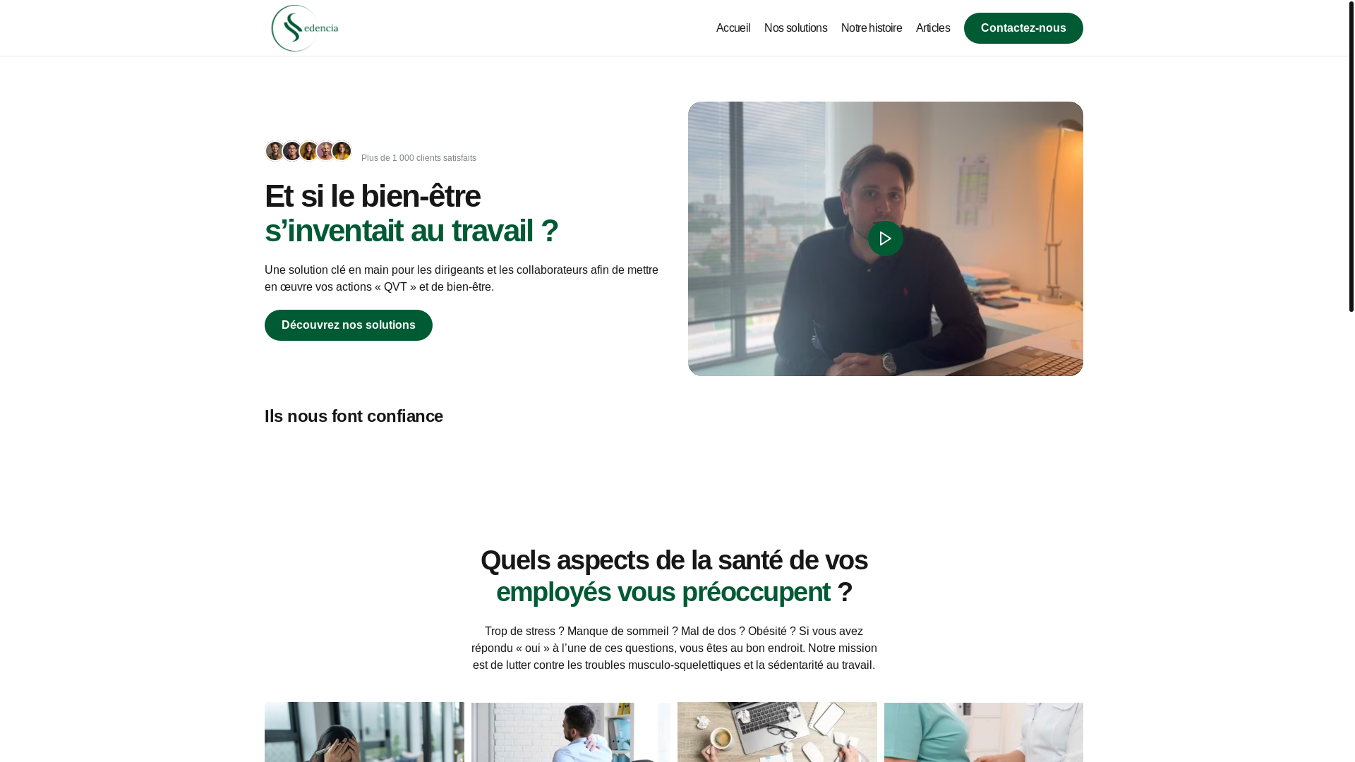 website screenshot of https://sedencia-pro.fr/