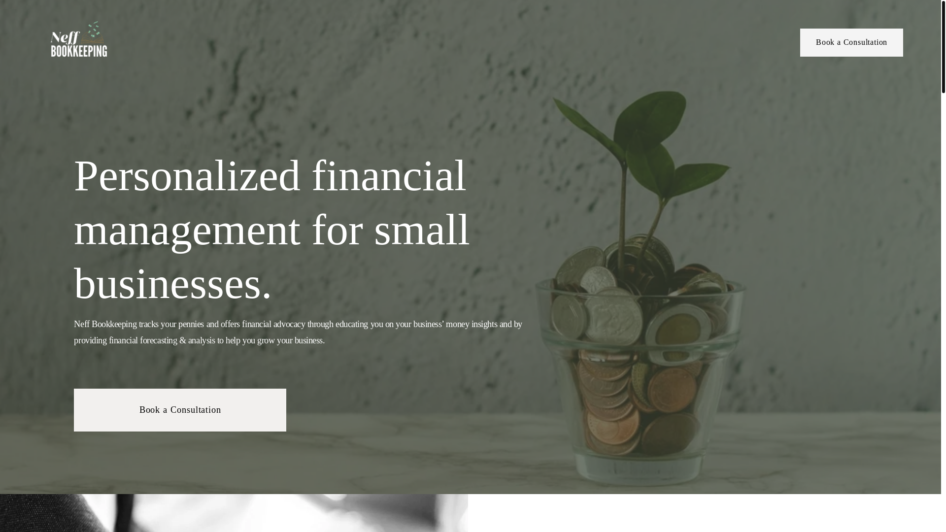 website screenshot of https://neffbookkeeping.com/