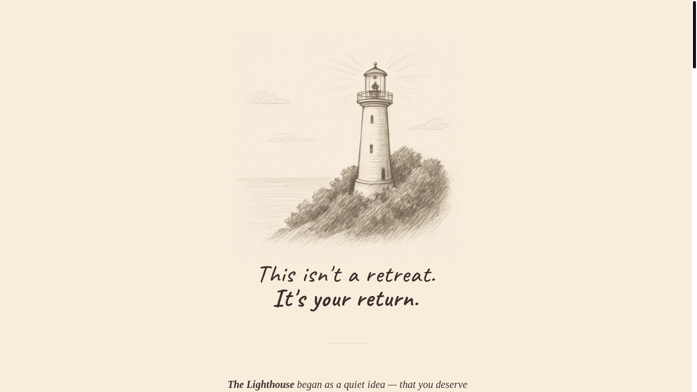 website screenshot of https://lighthousekohtao.com/