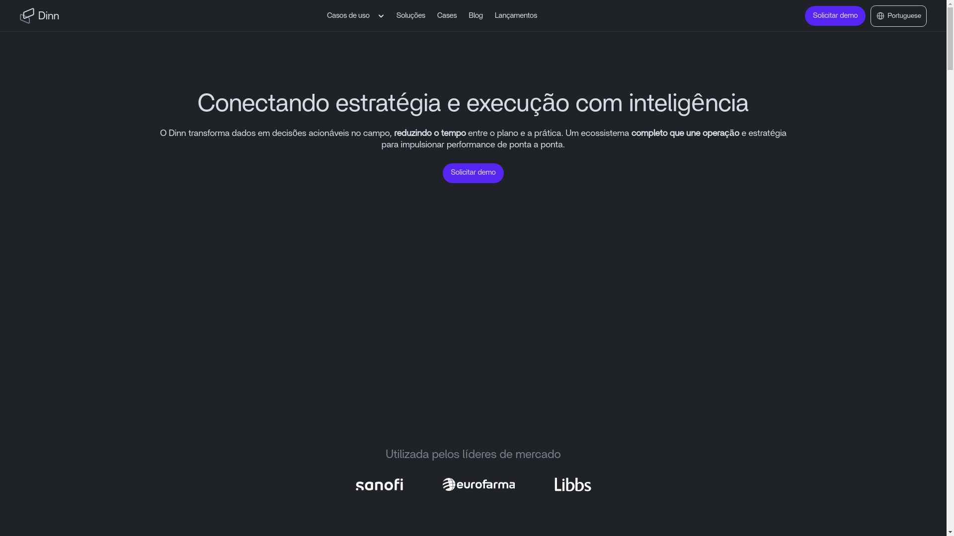 website screenshot of https://dinnanalytics.me/