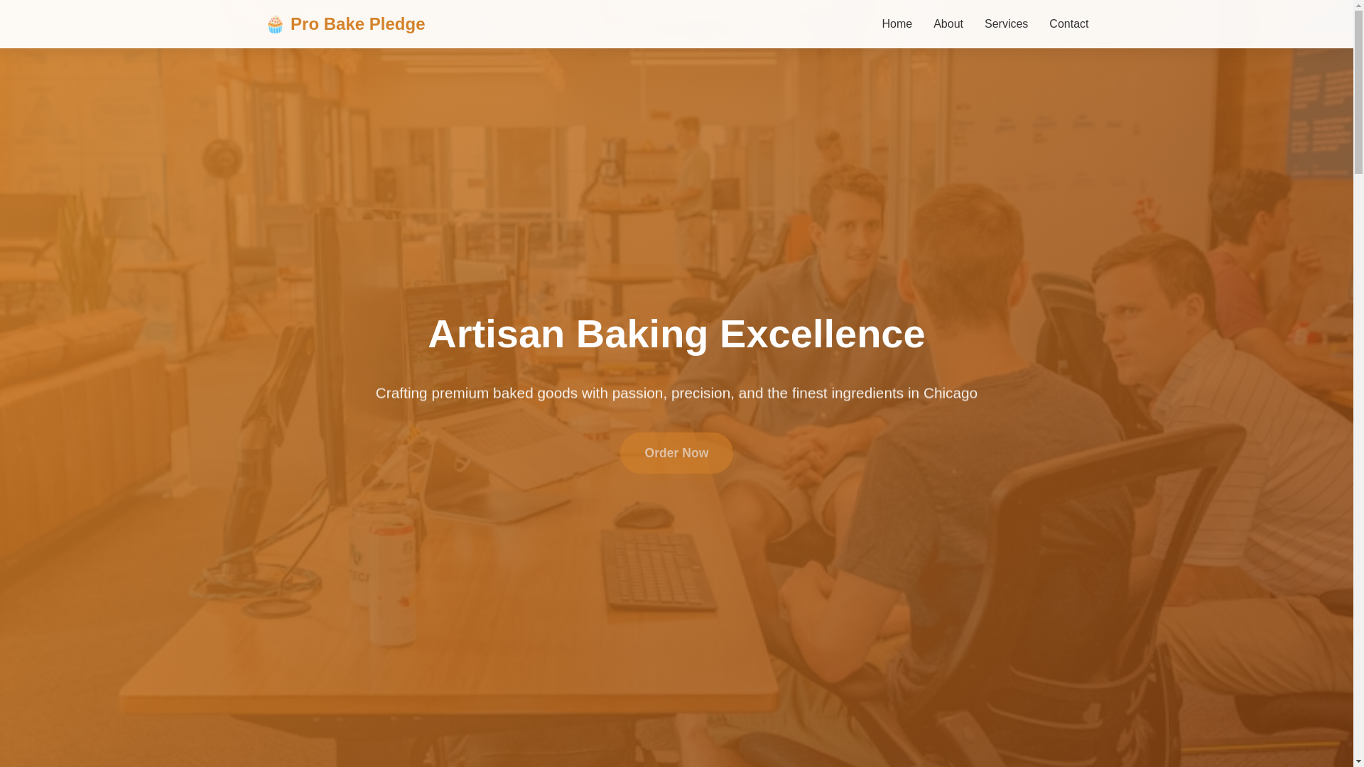website screenshot of https://probakepledge.shop/