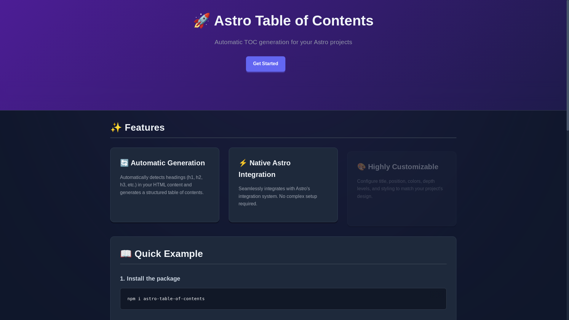 website screenshot of https://astro-toc.pages.dev/