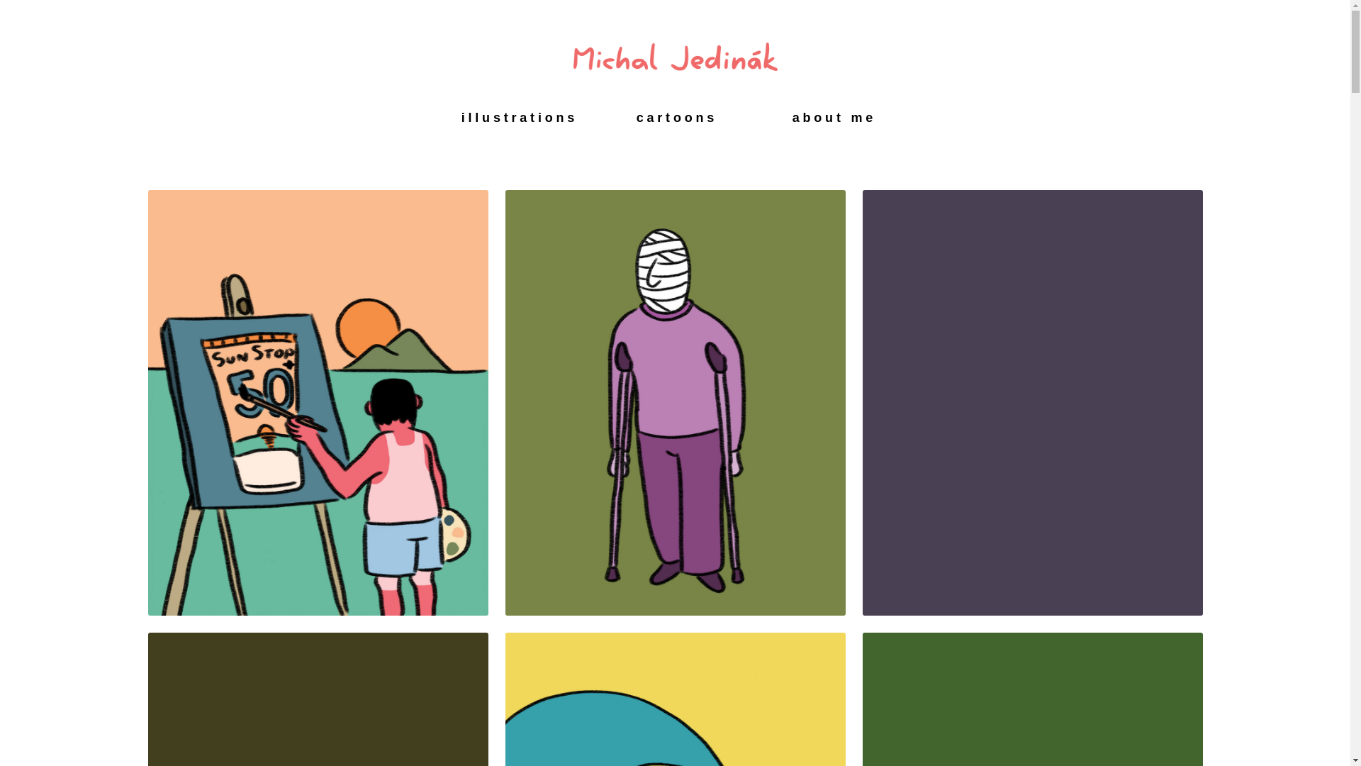 website screenshot of https://michaljedinak.com/