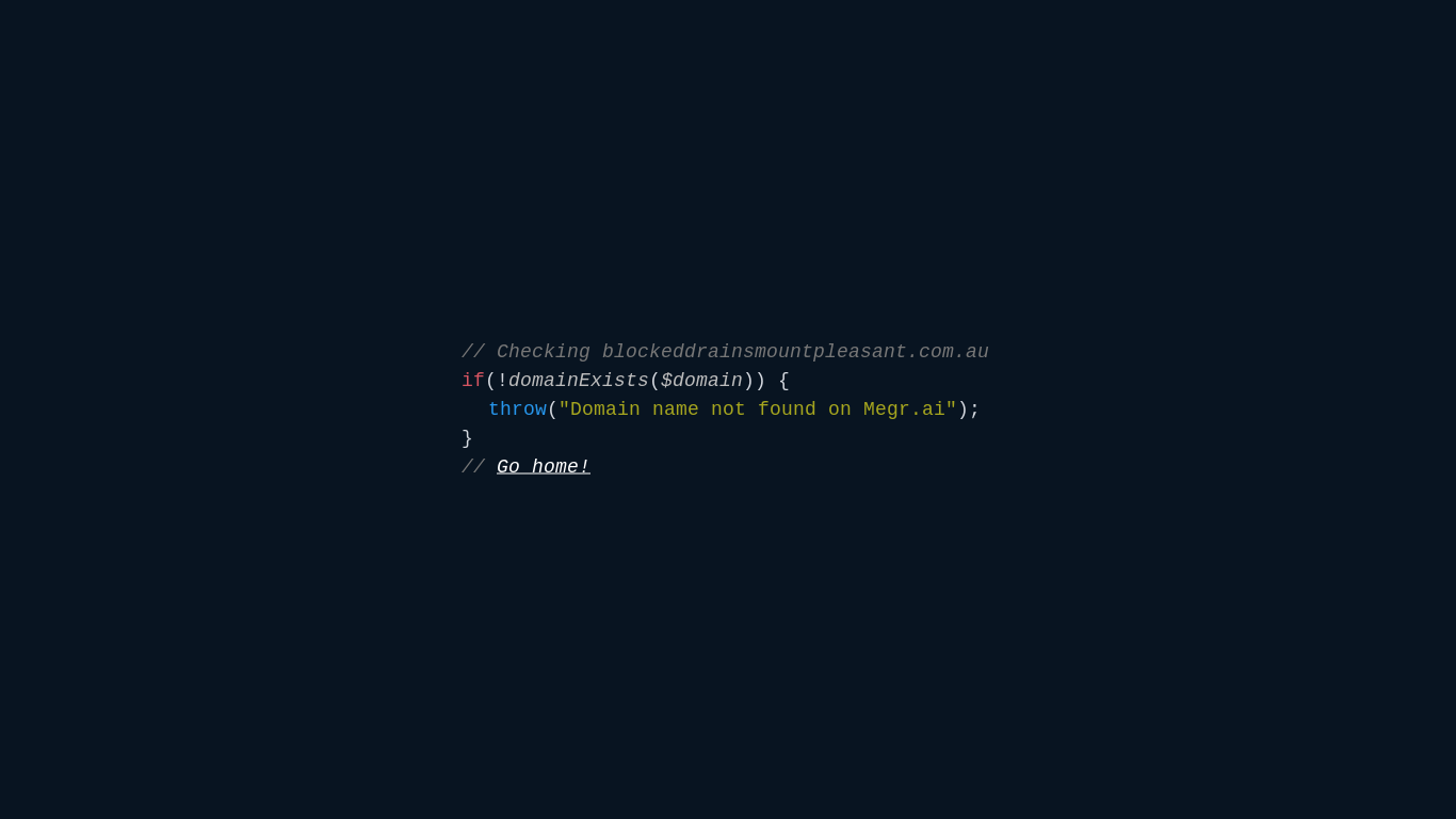 website screenshot of https://blockeddrainsmountpleasant.com.au/