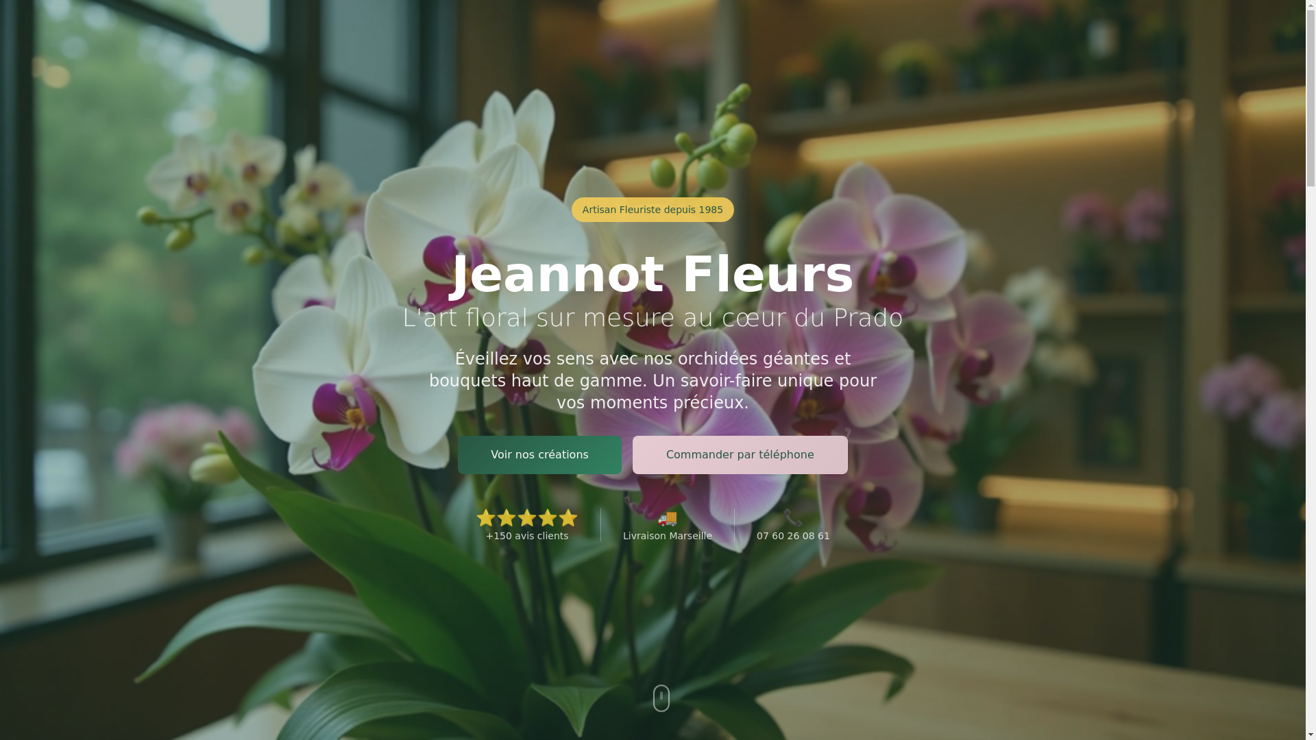 website screenshot of https://jeannotfleurs.pro/