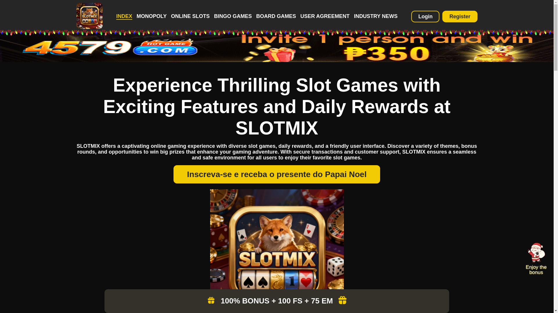 website screenshot of https://slotmixvip.com/