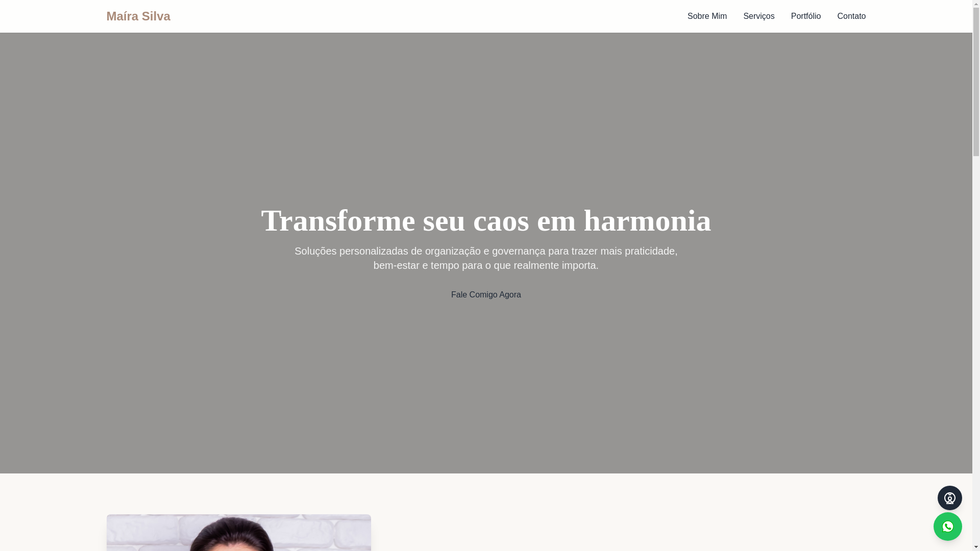 website screenshot of https://mairasilvaorganiza.com.br/