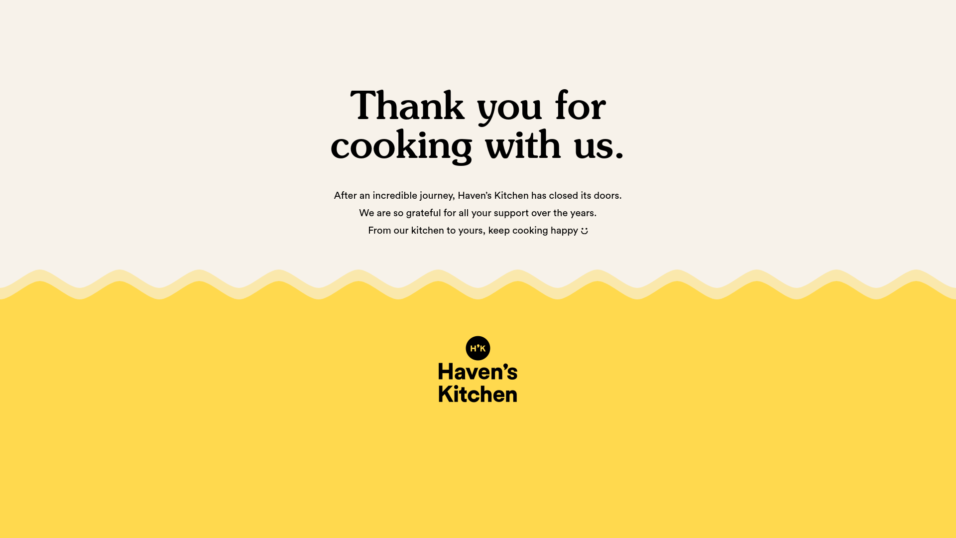 website screenshot of https://havens-kitchen-sunset.pages.dev/
