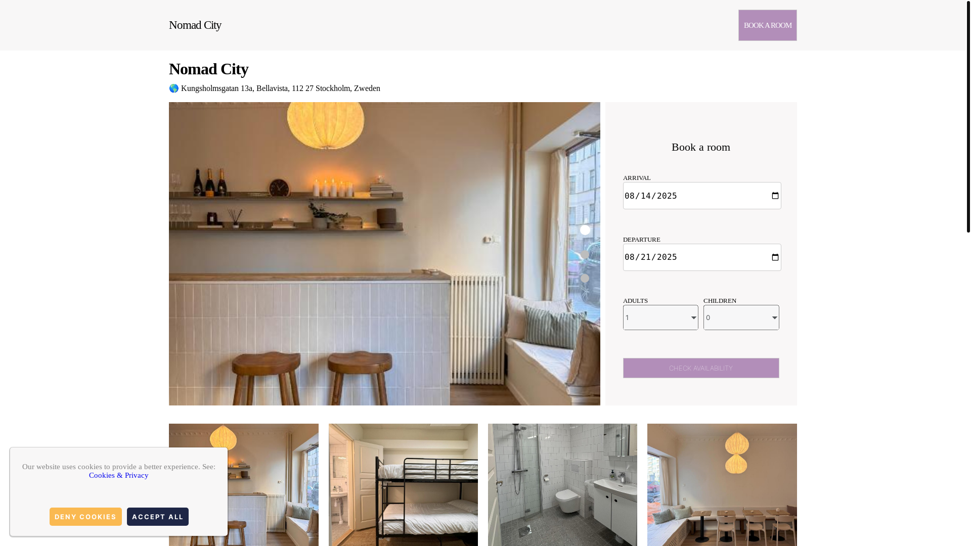 website screenshot of https://nomad-city-hostel.com.es/