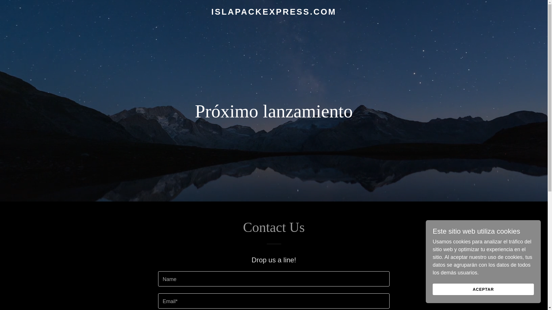 website screenshot of https://islapackexpress.com/