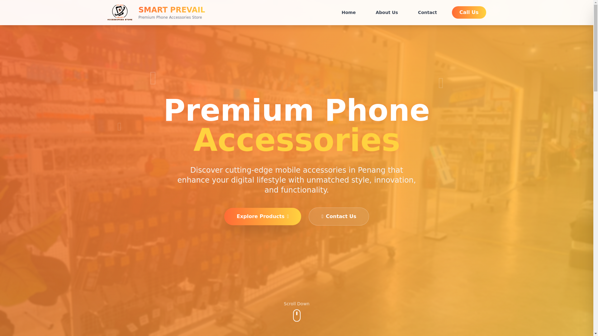 website screenshot of https://smartprevail.com/