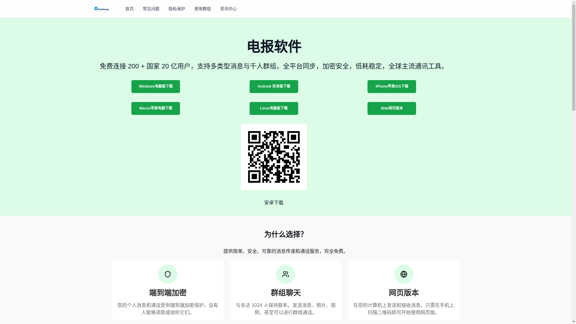 website screenshot of https://tg-dianbaohub.org/