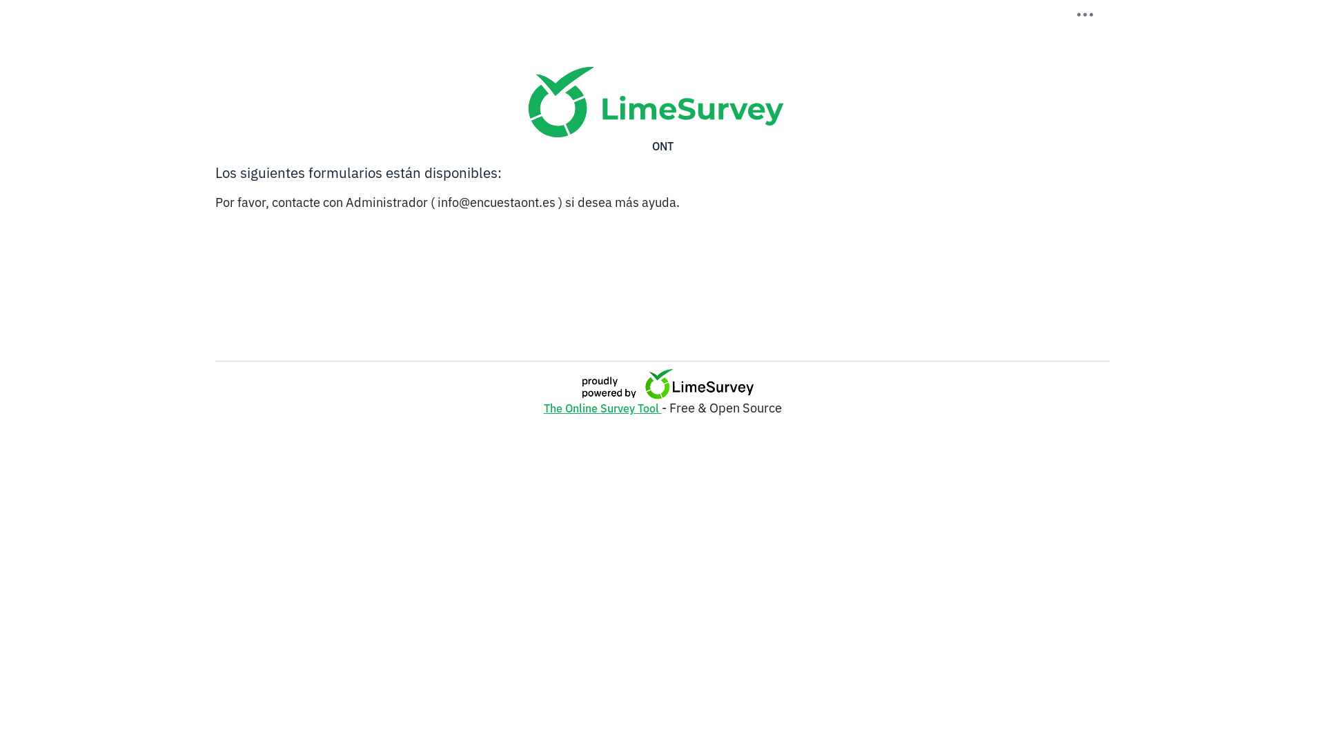 website screenshot of https://encuestaont.es/