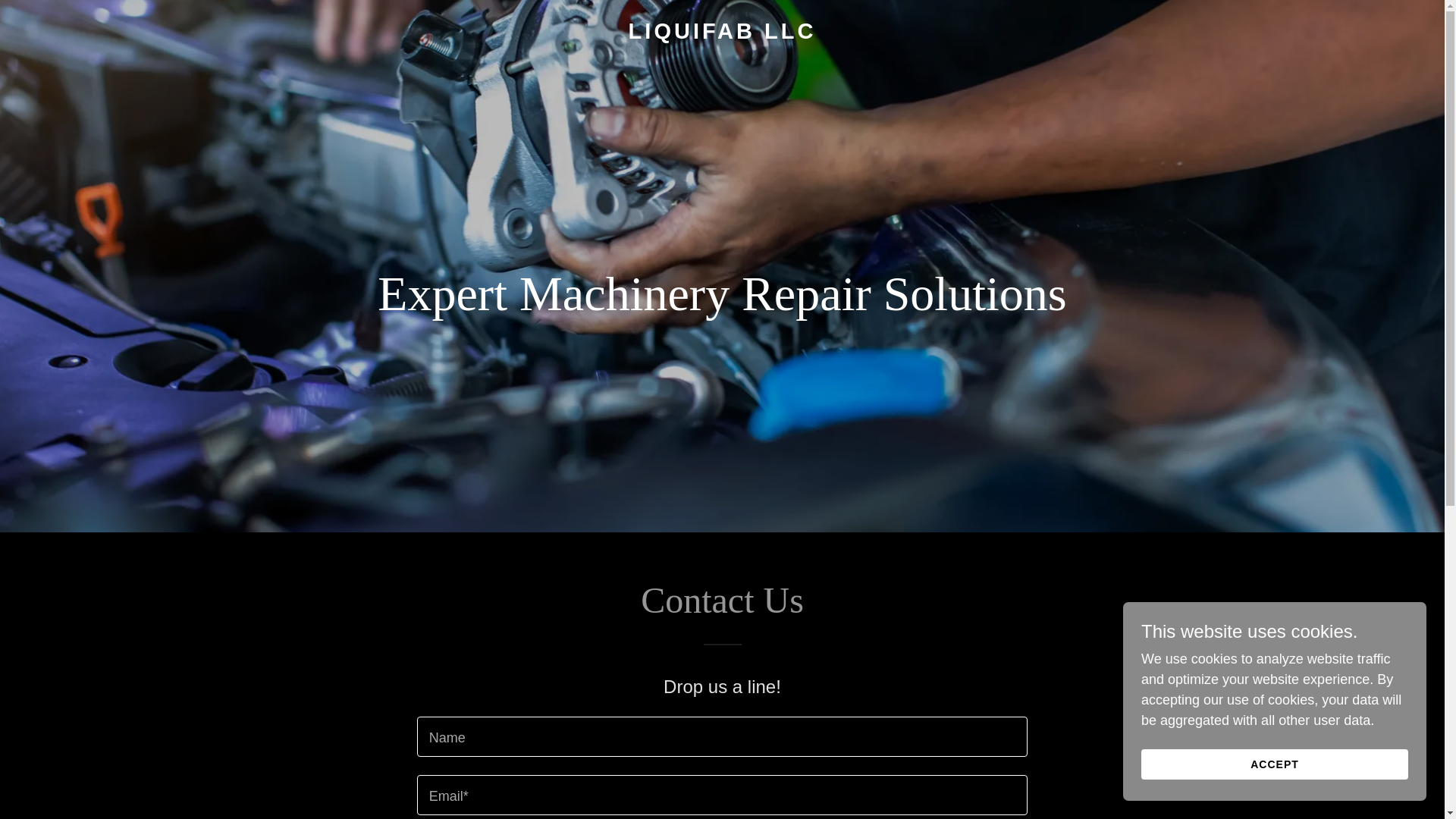 website screenshot of https://liquifabllc.com/