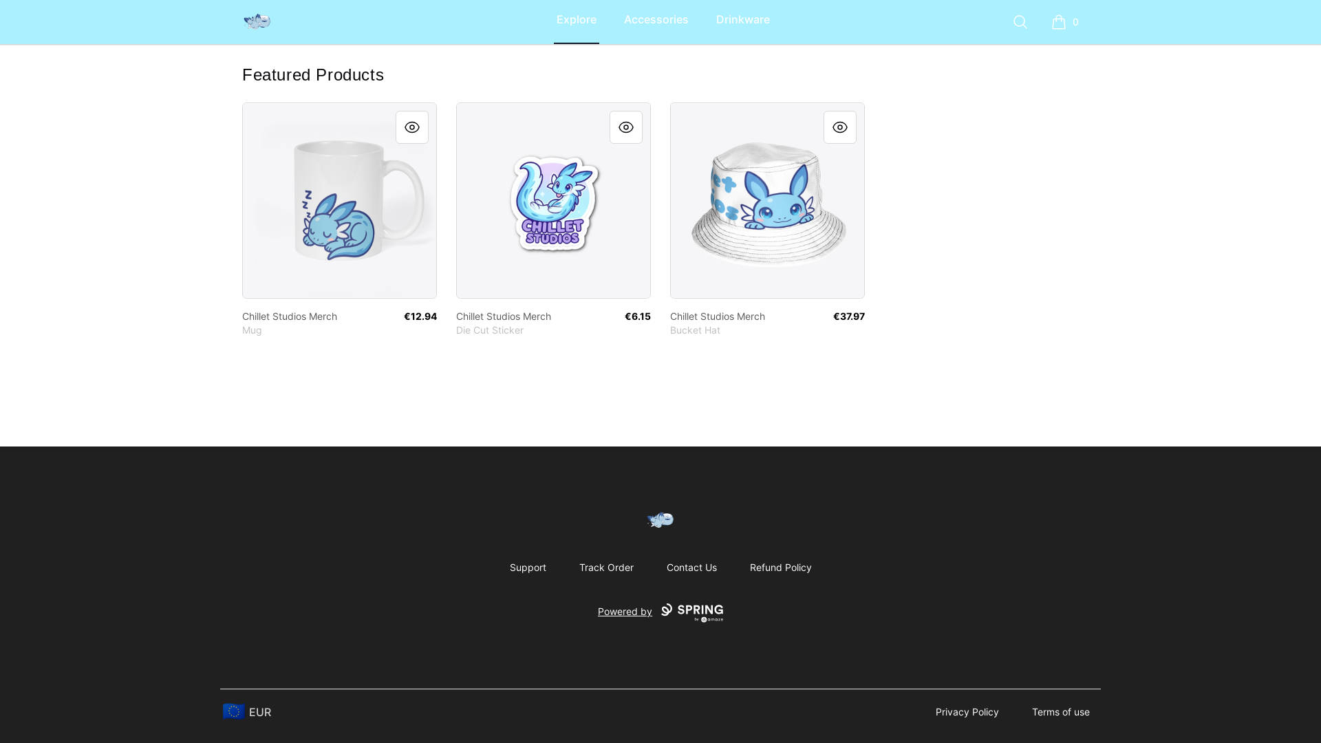 website screenshot of https://chilletstudios.com/