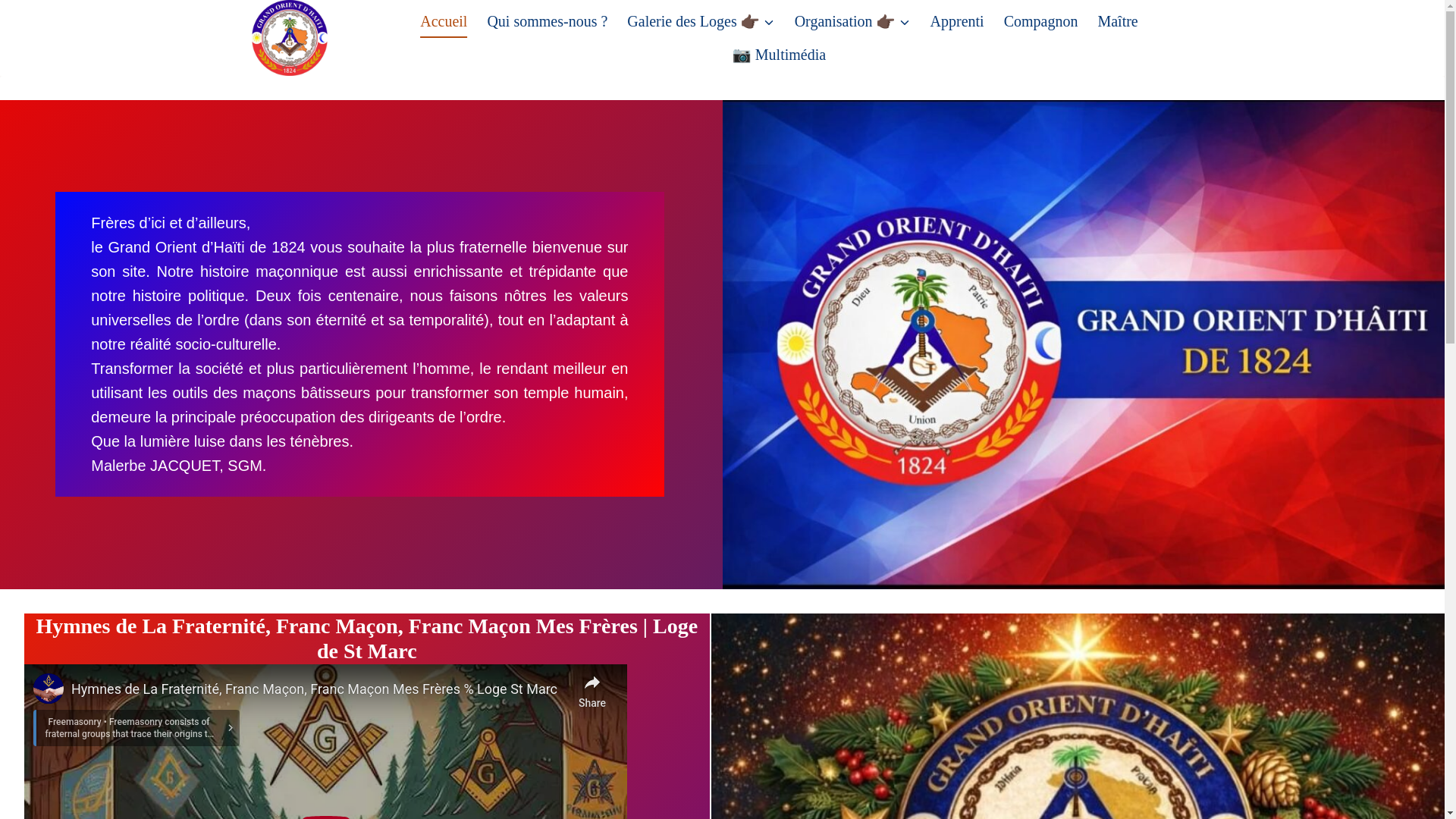 website screenshot of https://grandorientdhaiti1824.org/