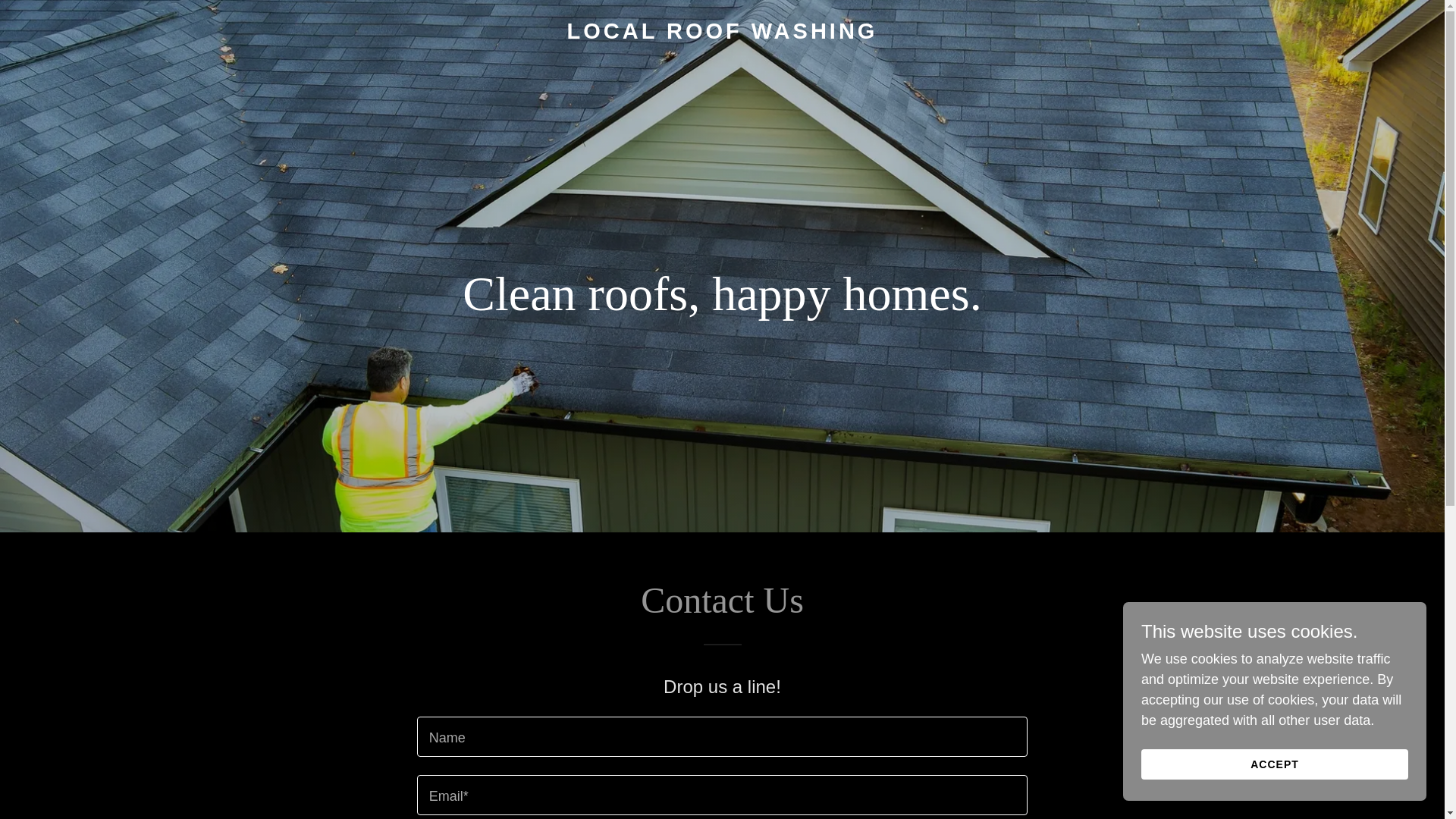 website screenshot of https://localroofwashing.com/