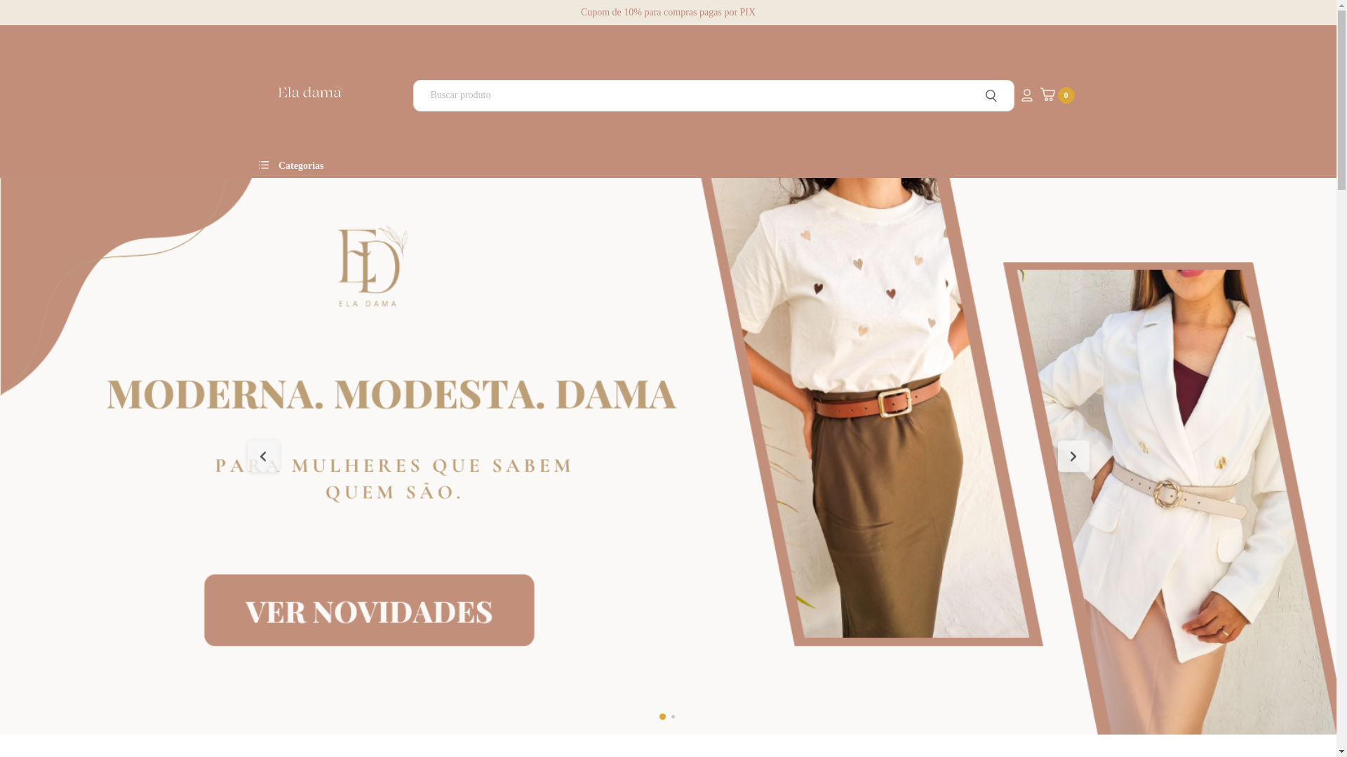 website screenshot of https://eladama.com.br/
