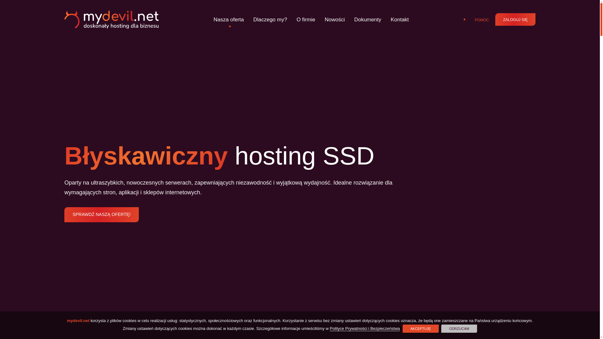 website screenshot of https://mydevil-staging.pages.dev/