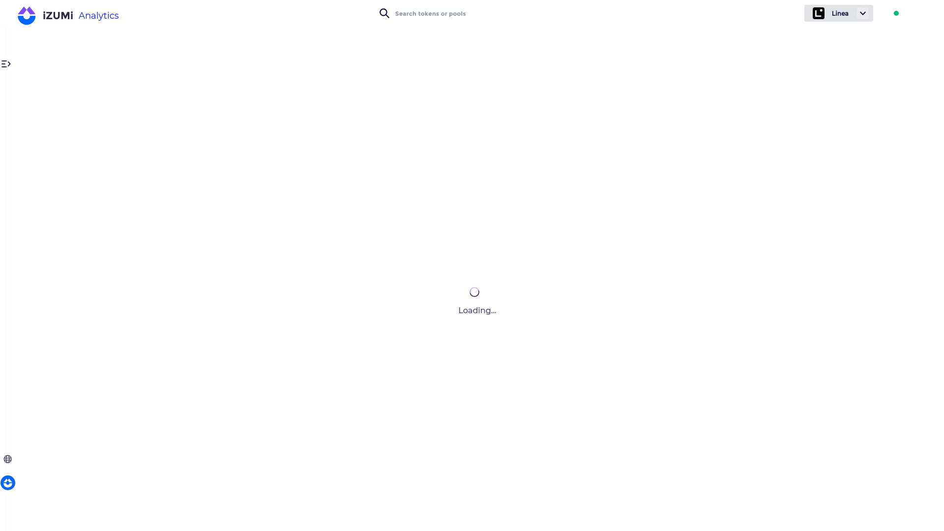 website screenshot of https://izumi-analytics-frontend.pages.dev/