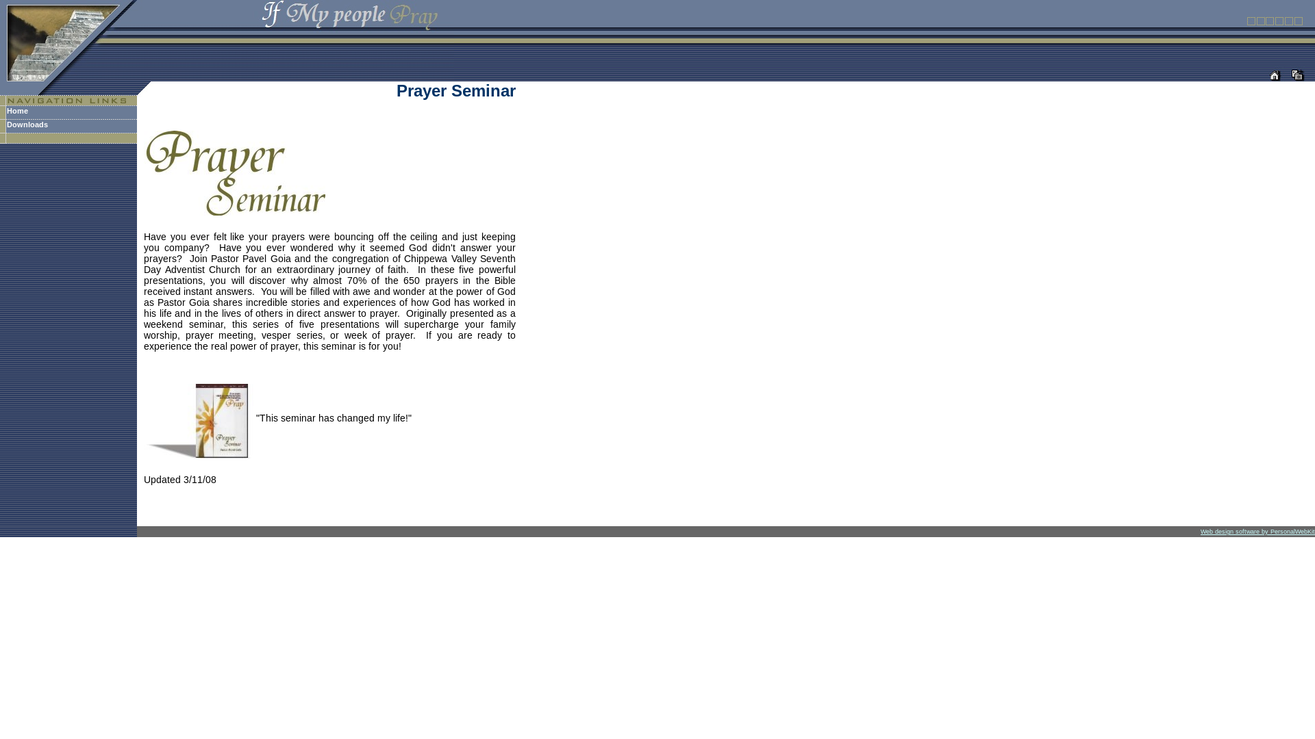 website screenshot of https://prayerseminar.pages.dev/