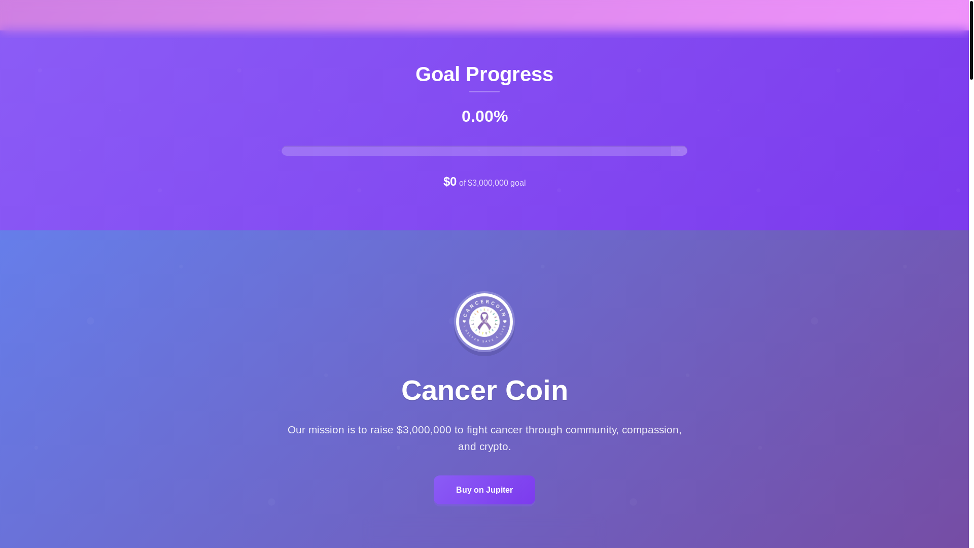 website screenshot of https://fuckcancer.help/