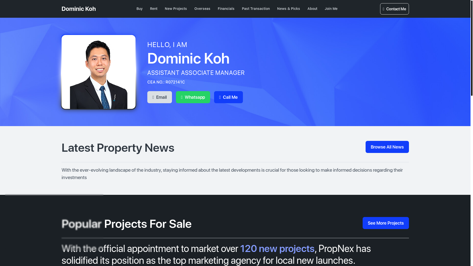 website screenshot of https://condosnewlaunches.com/