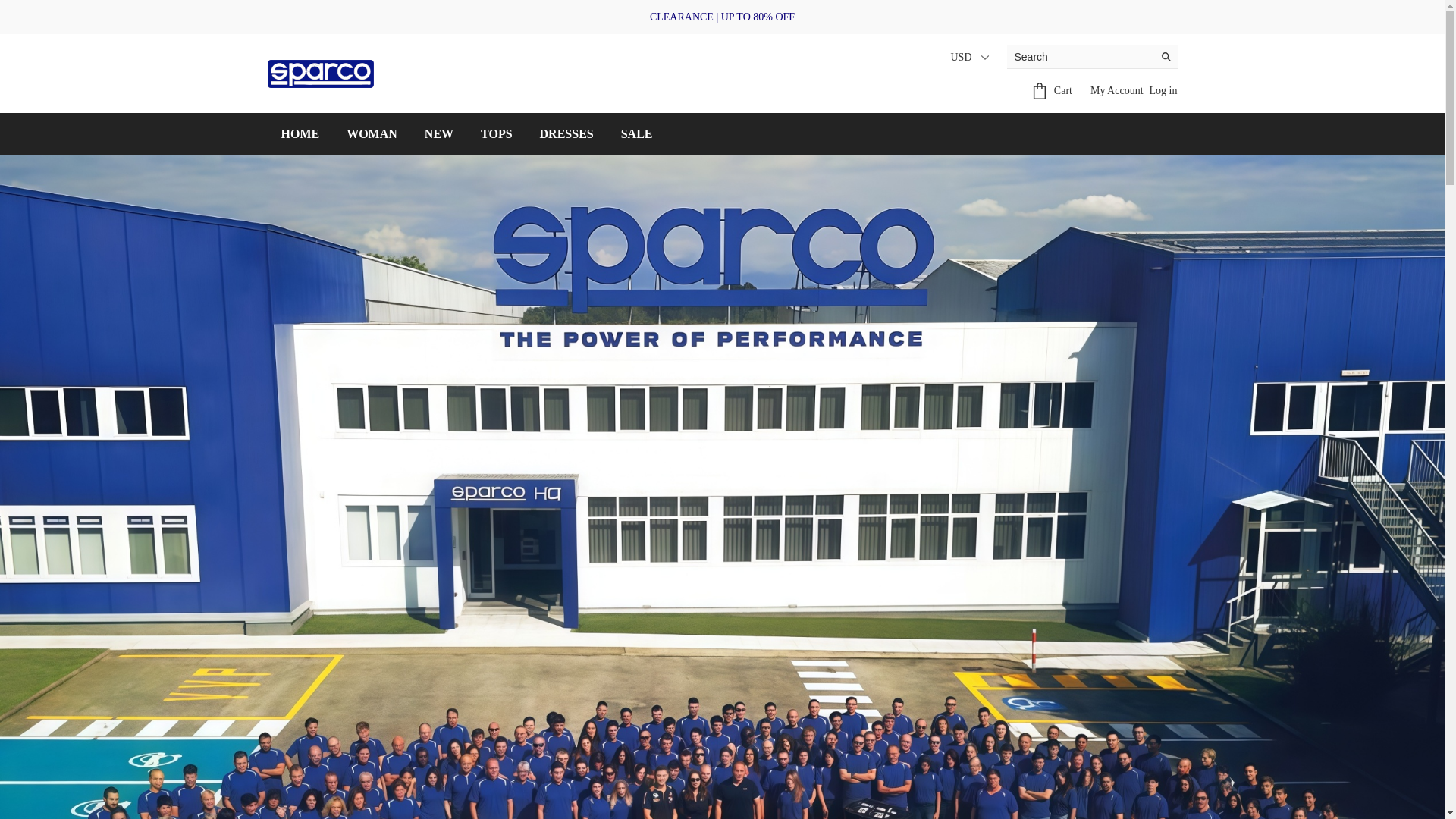 website screenshot of https://sparcoofficialstore.com/