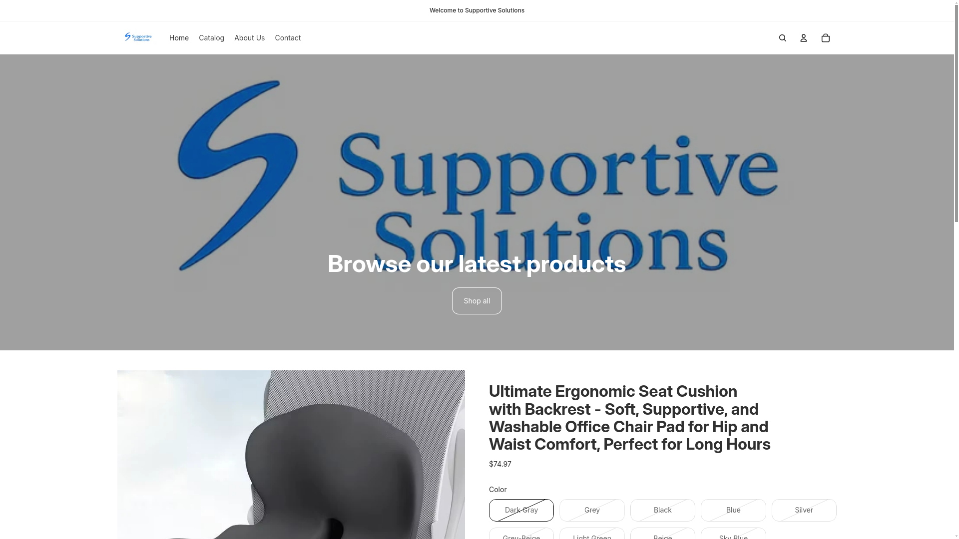 website screenshot of https://supportivehub.com/