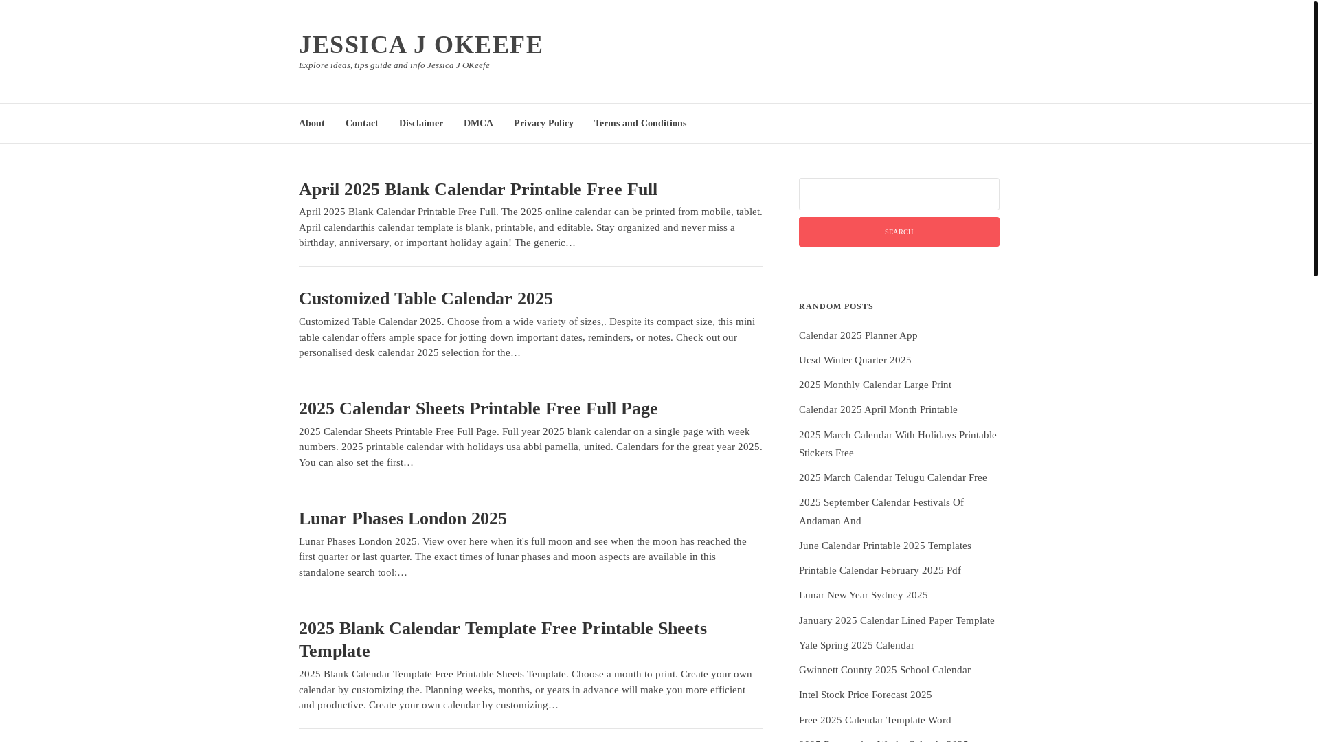 website screenshot of https://jessicajokeefe.pages.dev/