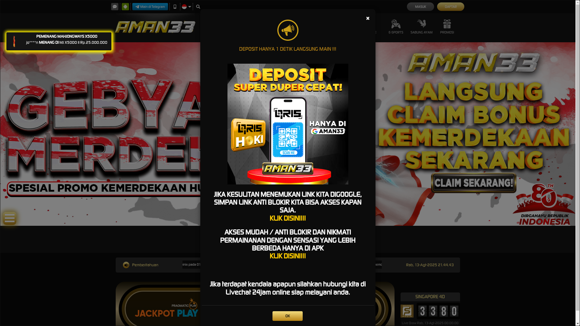 website screenshot of https://aman33g.space/