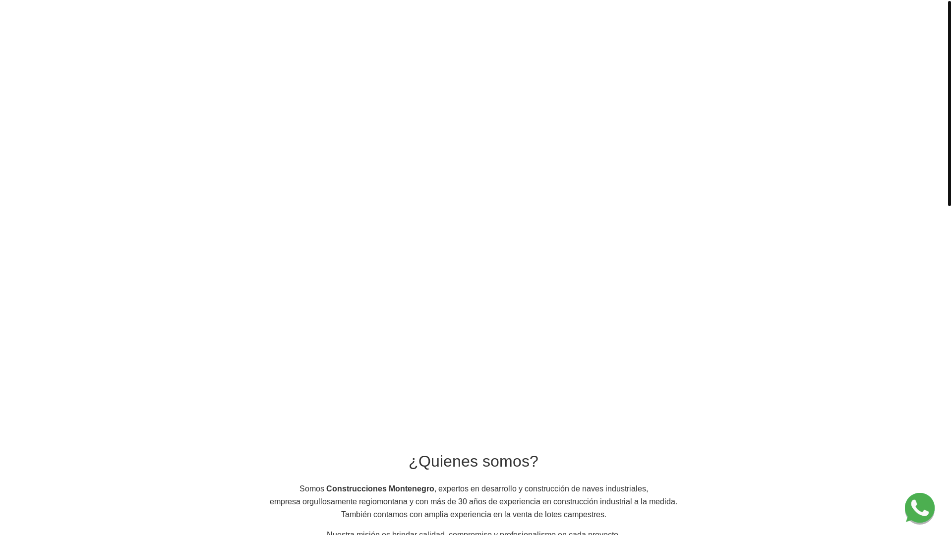 website screenshot of https://construccionesmontenegro.com.mx/