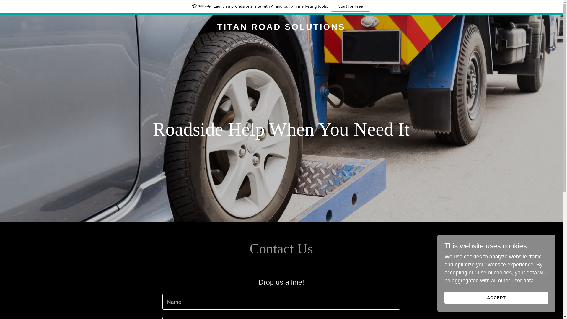 website screenshot of https://titanroad.ca/