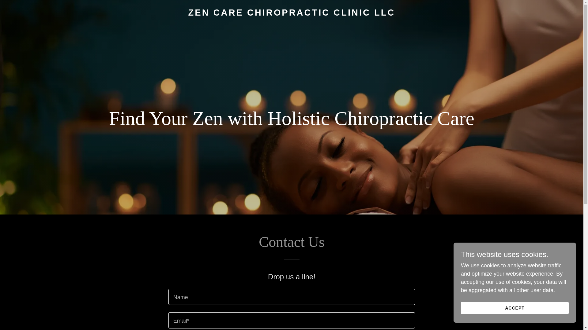 website screenshot of https://zencarechiropratic.com/