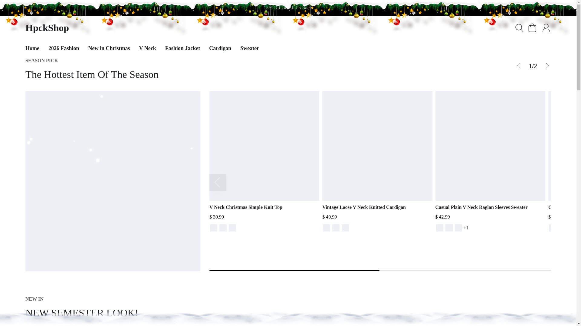 website screenshot of https://hpckshop.top/