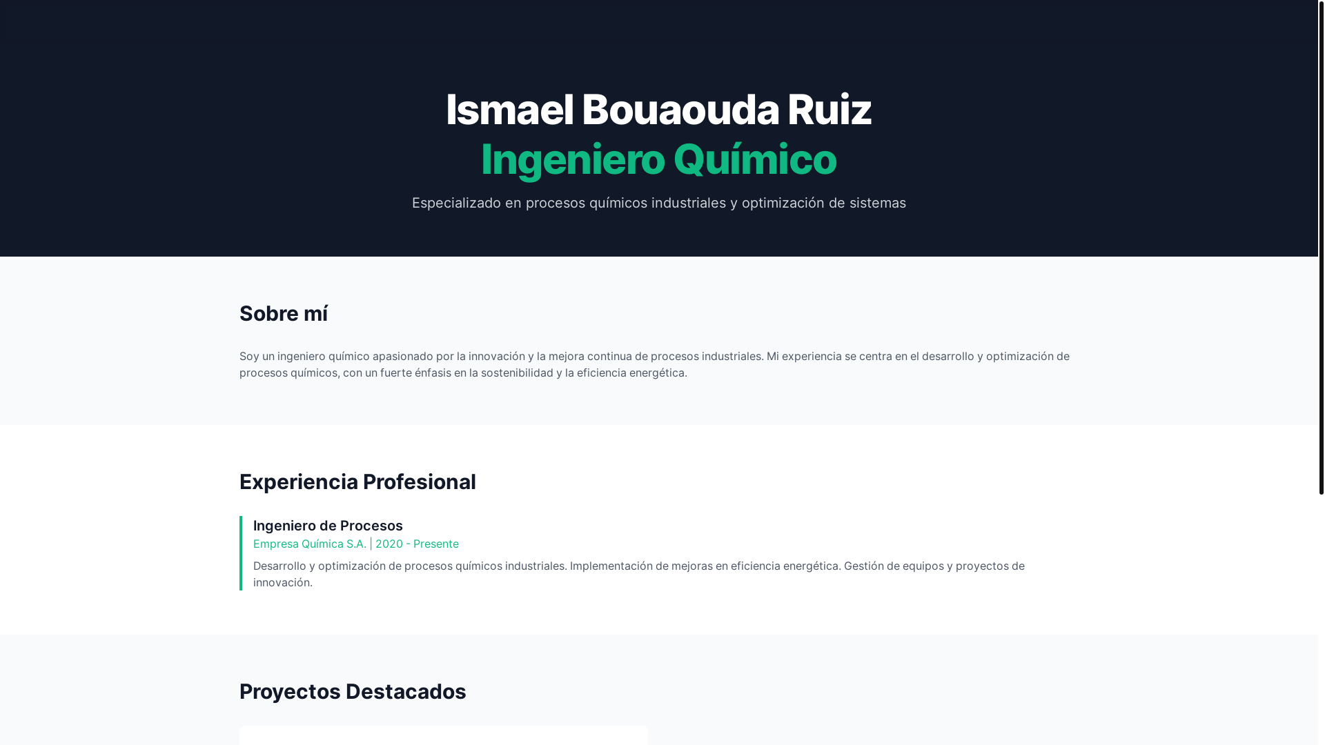 website screenshot of https://pagina-web-ismaele.pages.dev/