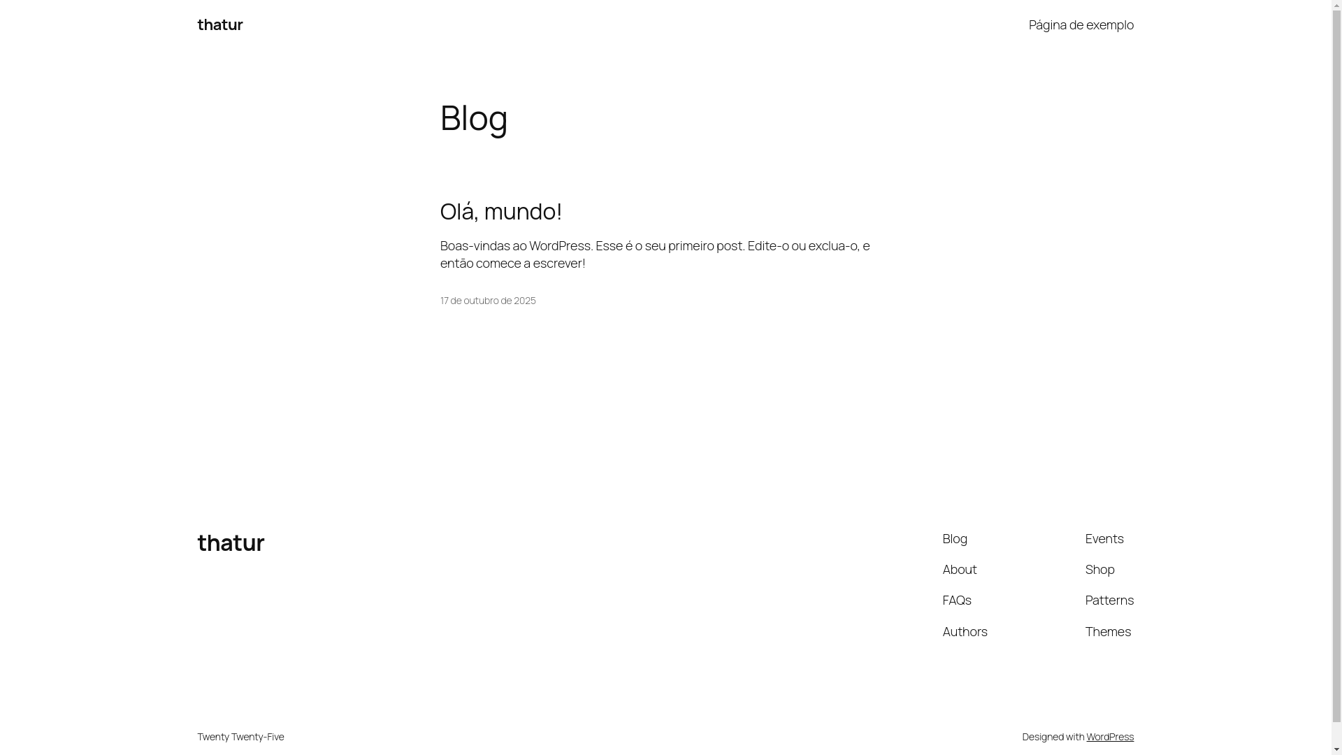 website screenshot of https://thatur.com/
