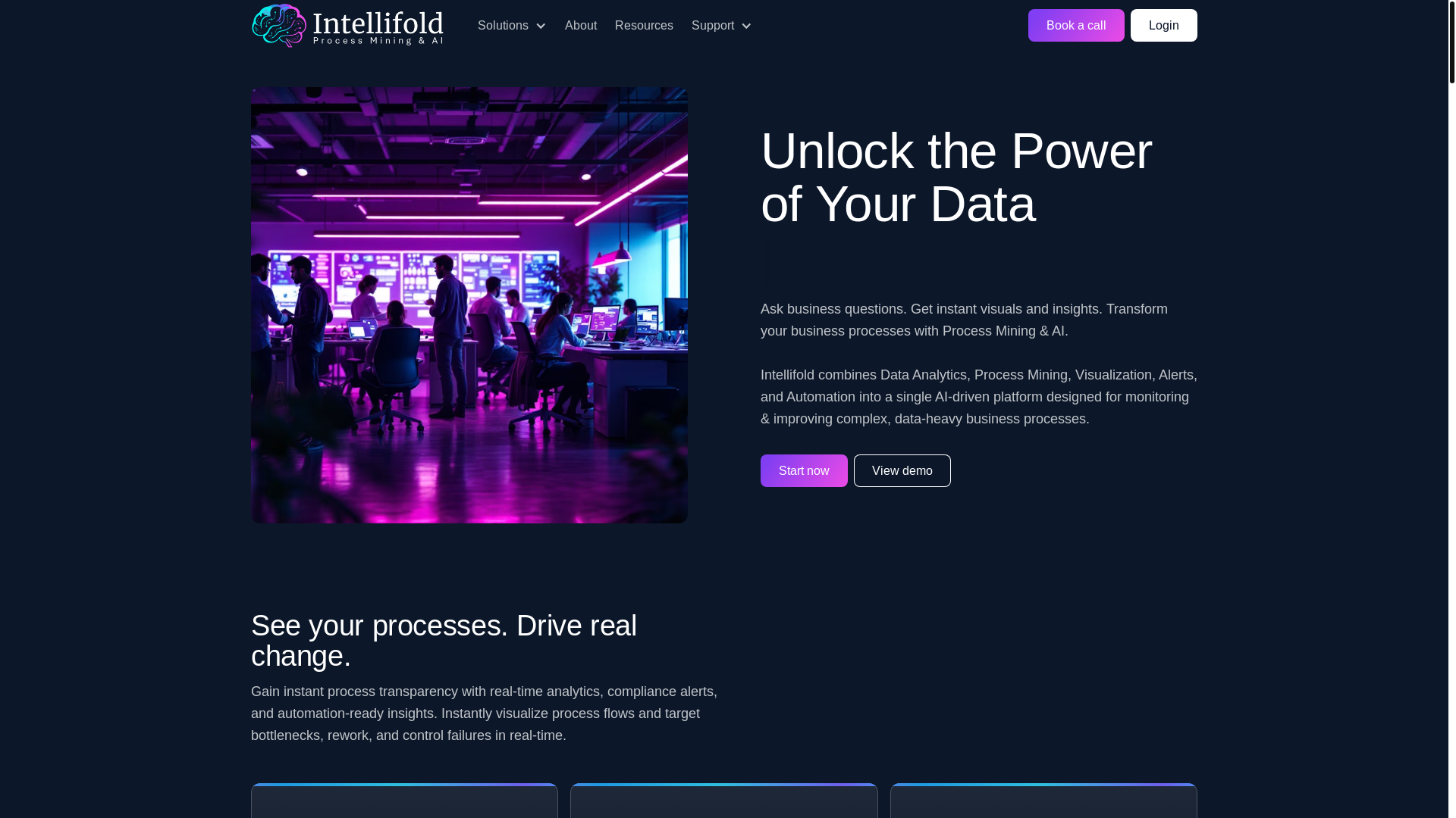 website screenshot of https://intellifold.ai/