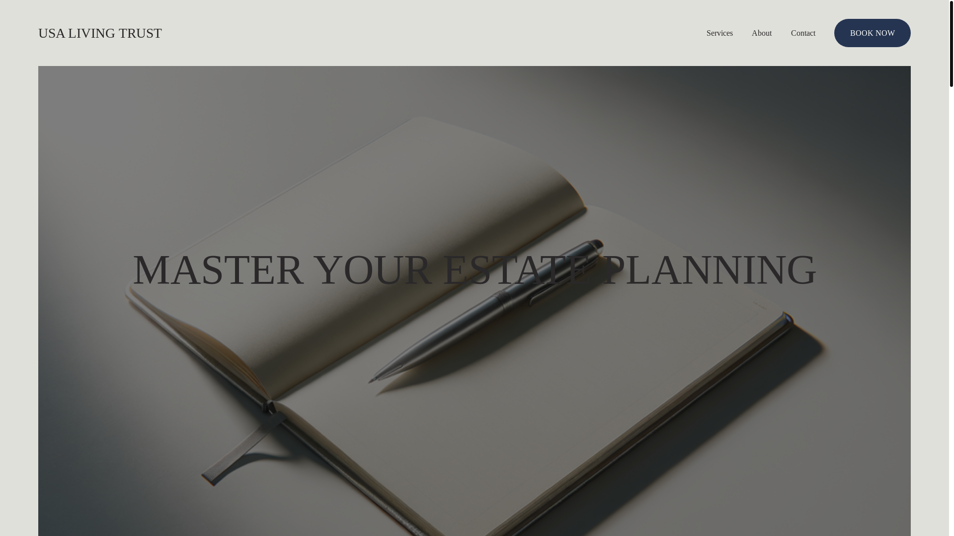 website screenshot of https://usalivingtrust.com/