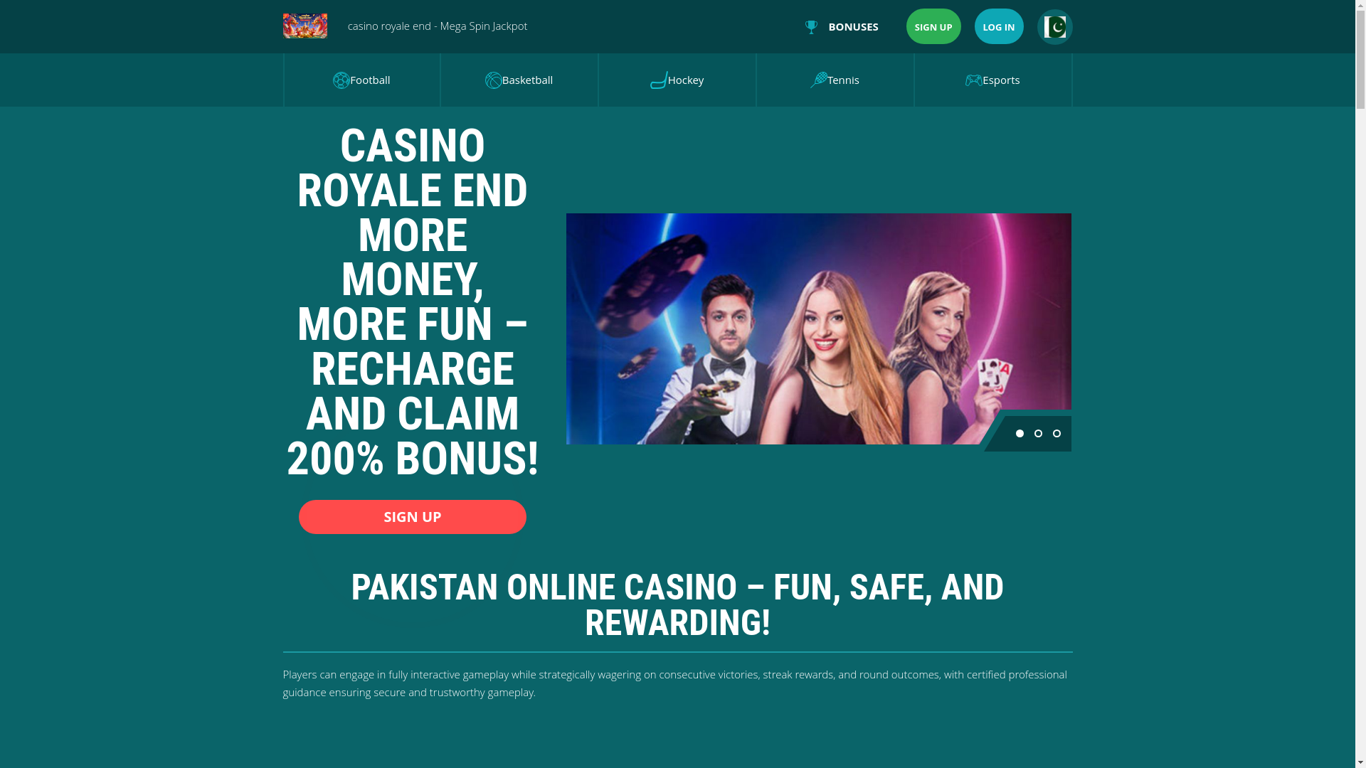 website screenshot of https://casinoroyaleendk.com/