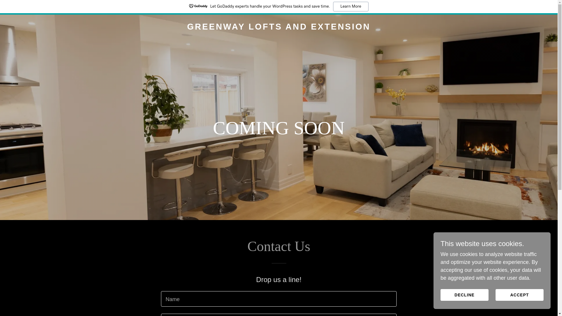 website screenshot of https://greenwayloftsandextension.co.uk/