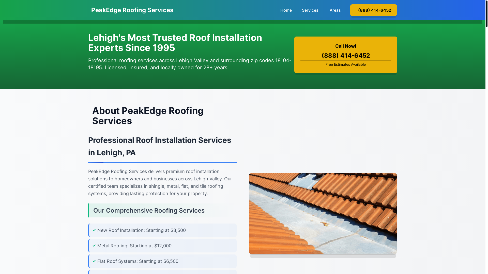 website screenshot of https://roof-installation-lehigh-pa.pages.dev/