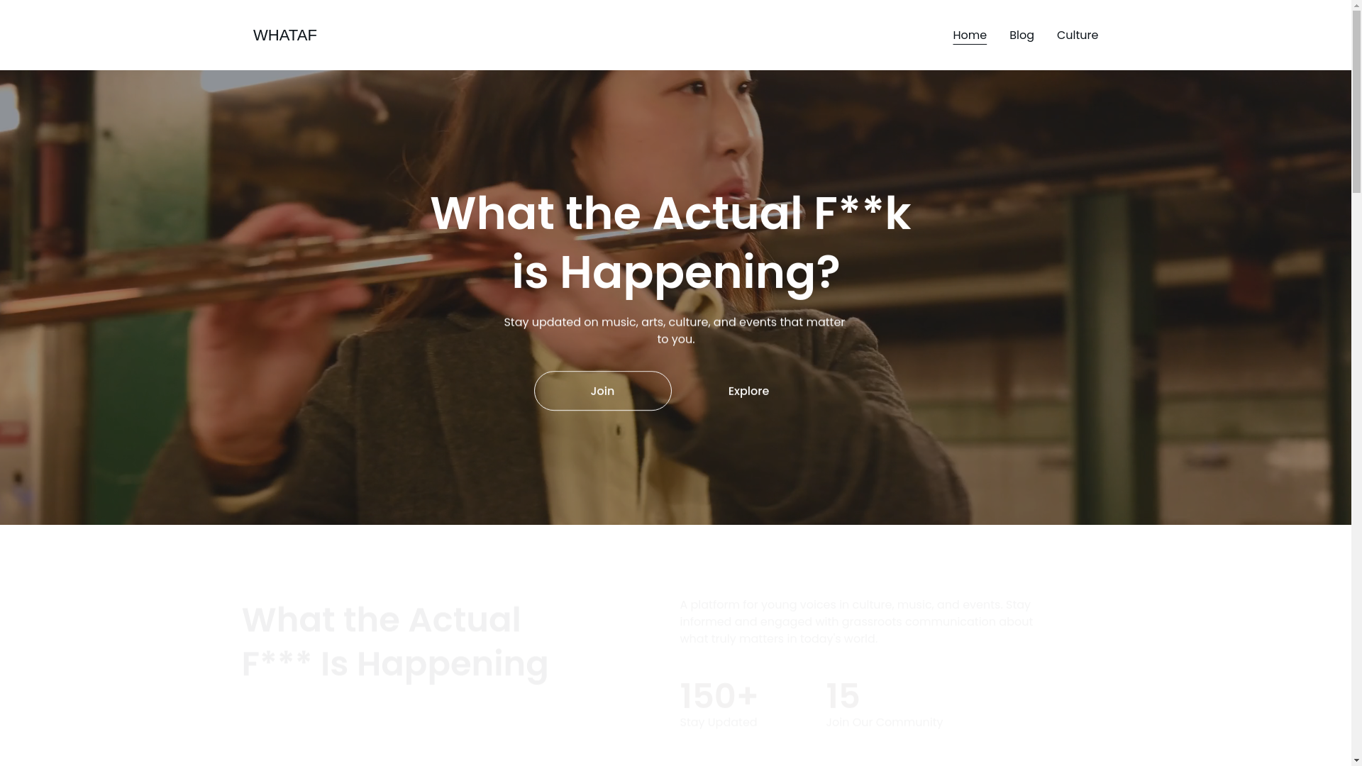 website screenshot of https://whataf.world/