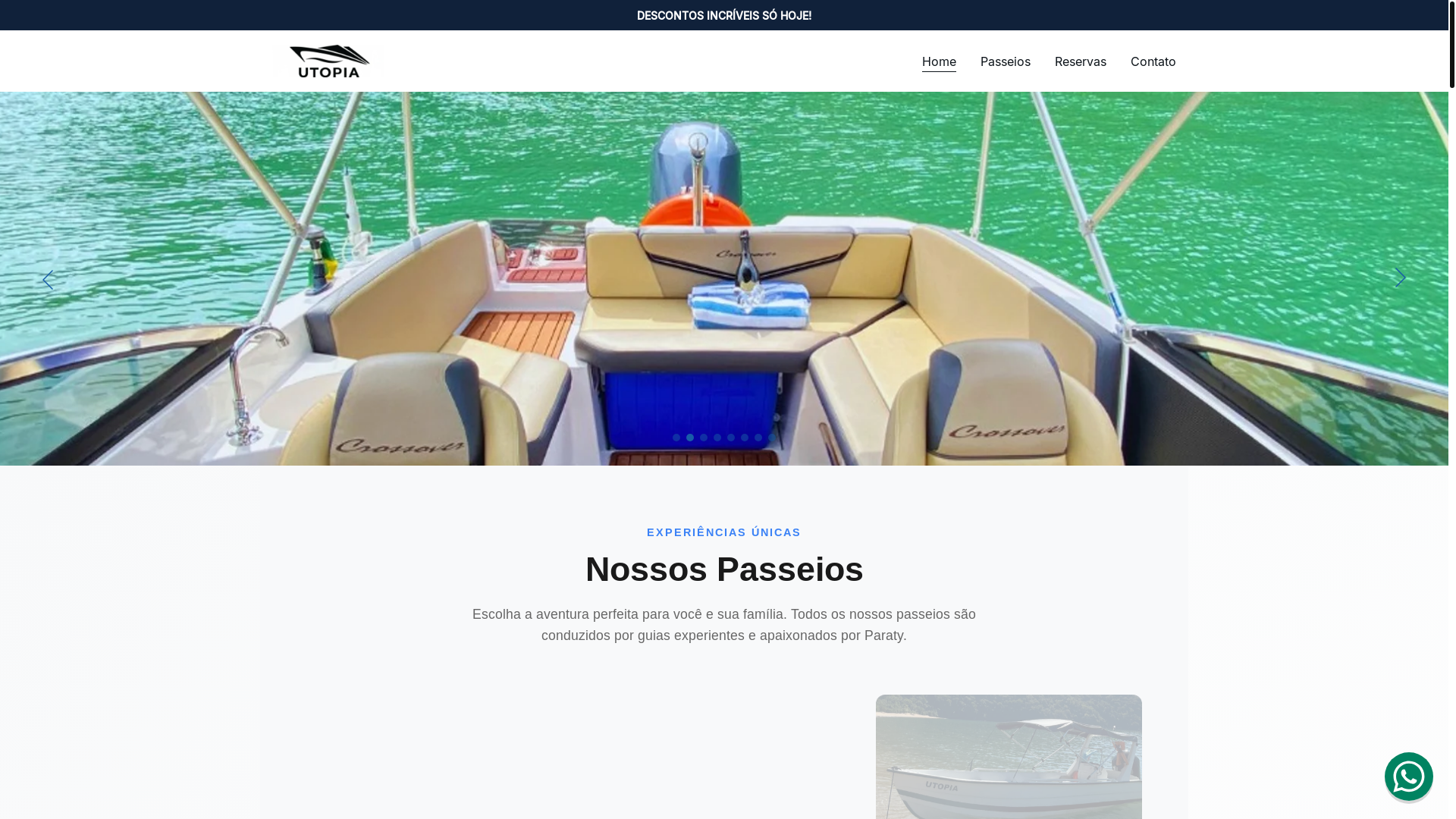 website screenshot of https://utopiamarparaty.com/