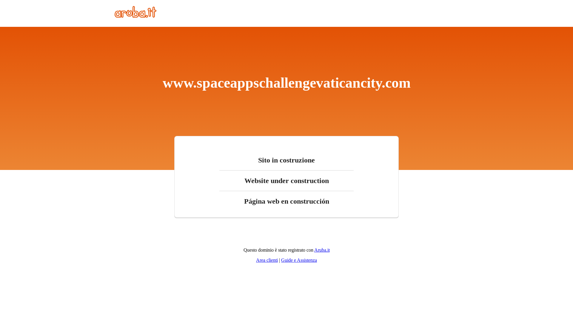 website screenshot of https://spaceappschallengevaticancity.com/