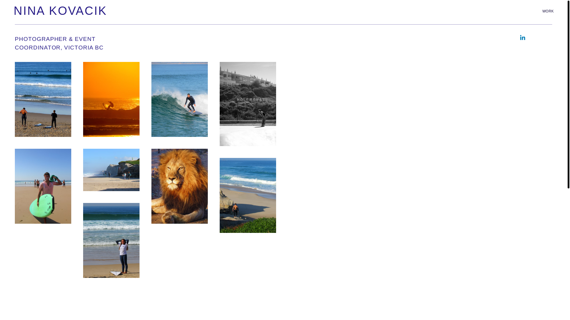 website screenshot of https://ninakovacik.com/