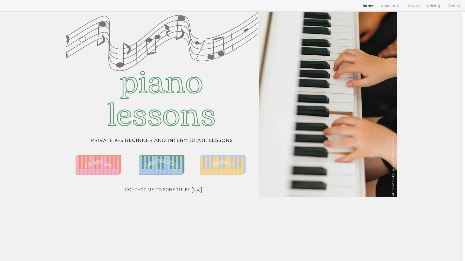 website screenshot of https://lenateachespiano.com/