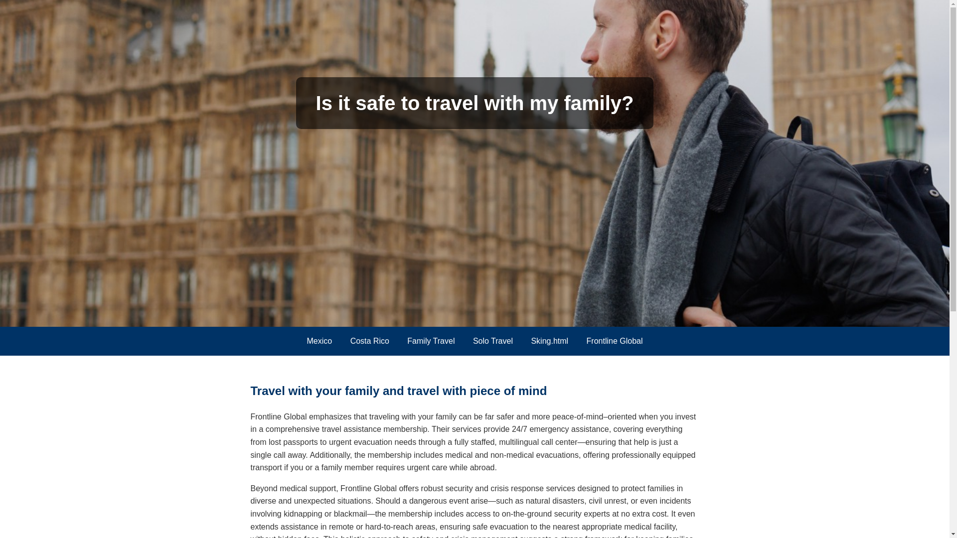 website screenshot of https://isitsafetotravel.info/