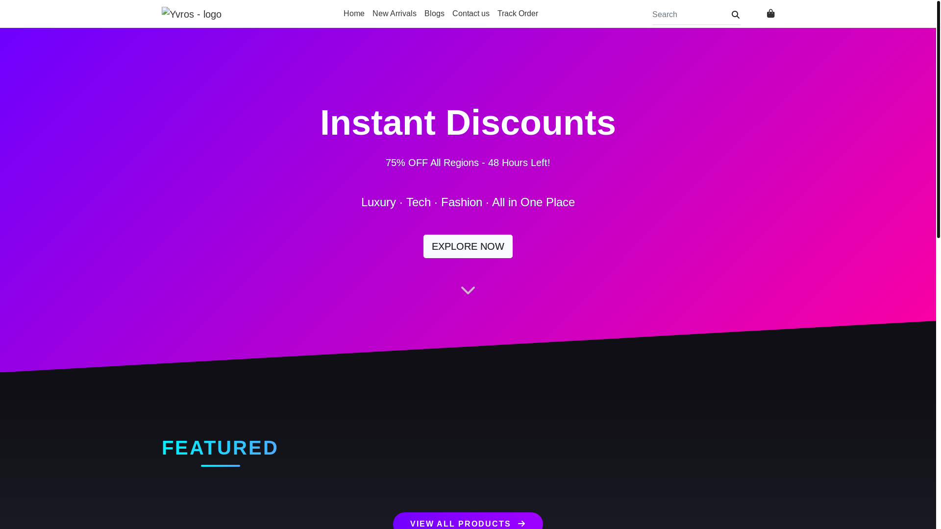 website screenshot of https://corvelliv.shop/